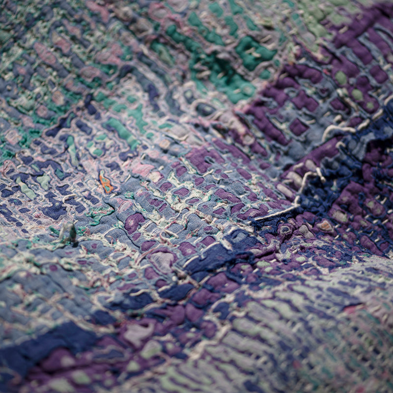 COVERED VINTAGE KANTHA QUILT ORGANIZER