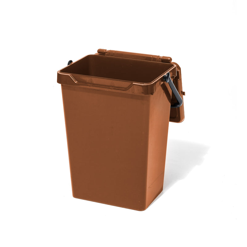 PLASTIC TRASH CAN 35L / Brown
