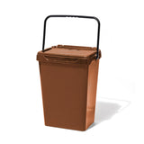 PLASTIC TRASH CAN 35L / Brown