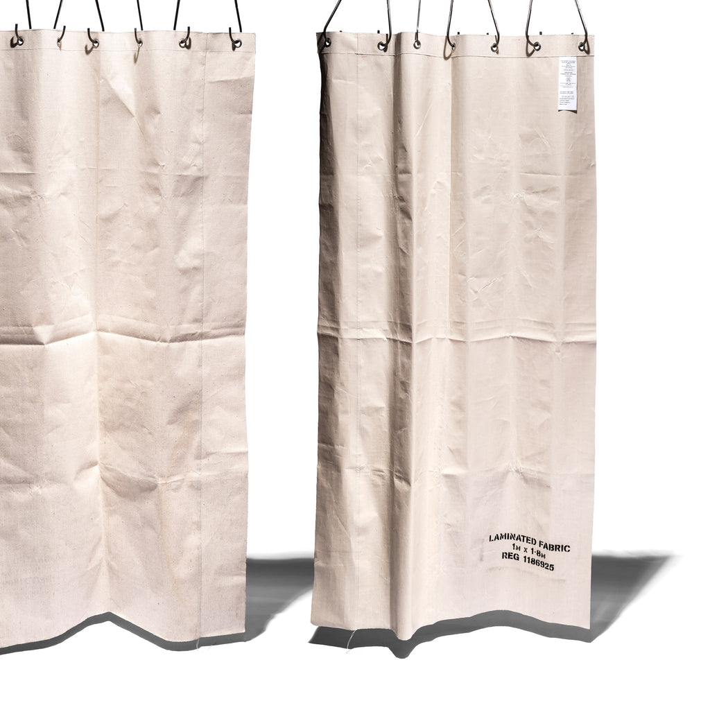 0911-6　古布木綿　製粉会社粉袋つなぎカーテン　洗濯済　リメイク素材　150cmｘ360cm 100%新品，本物保証