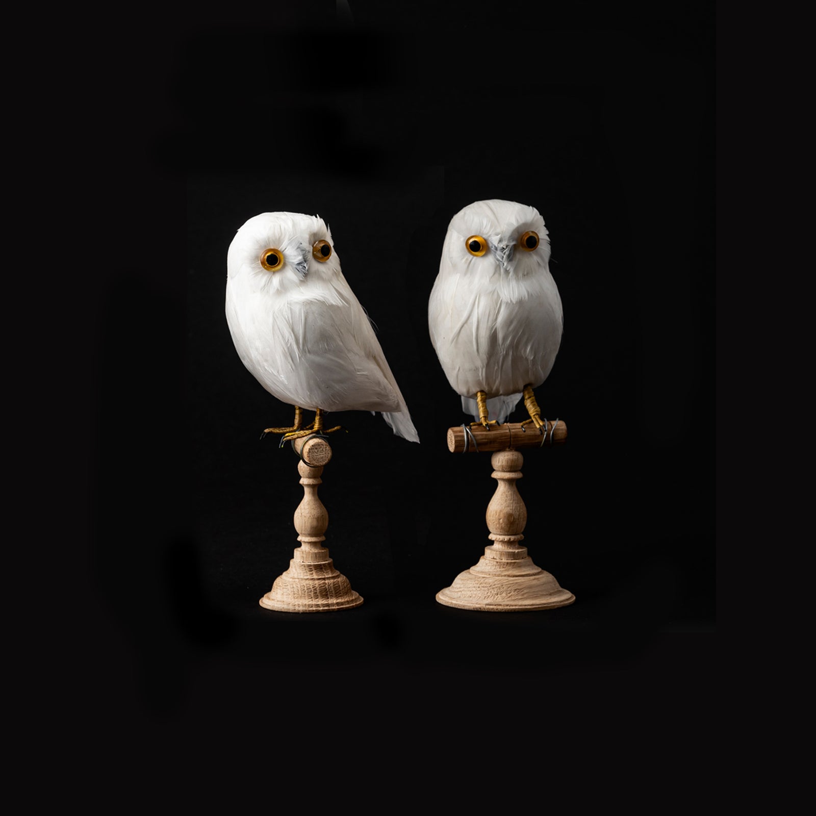 ARTIFICIAL BIRDS Owl White / Small – PUEBCO ONLINE STORE