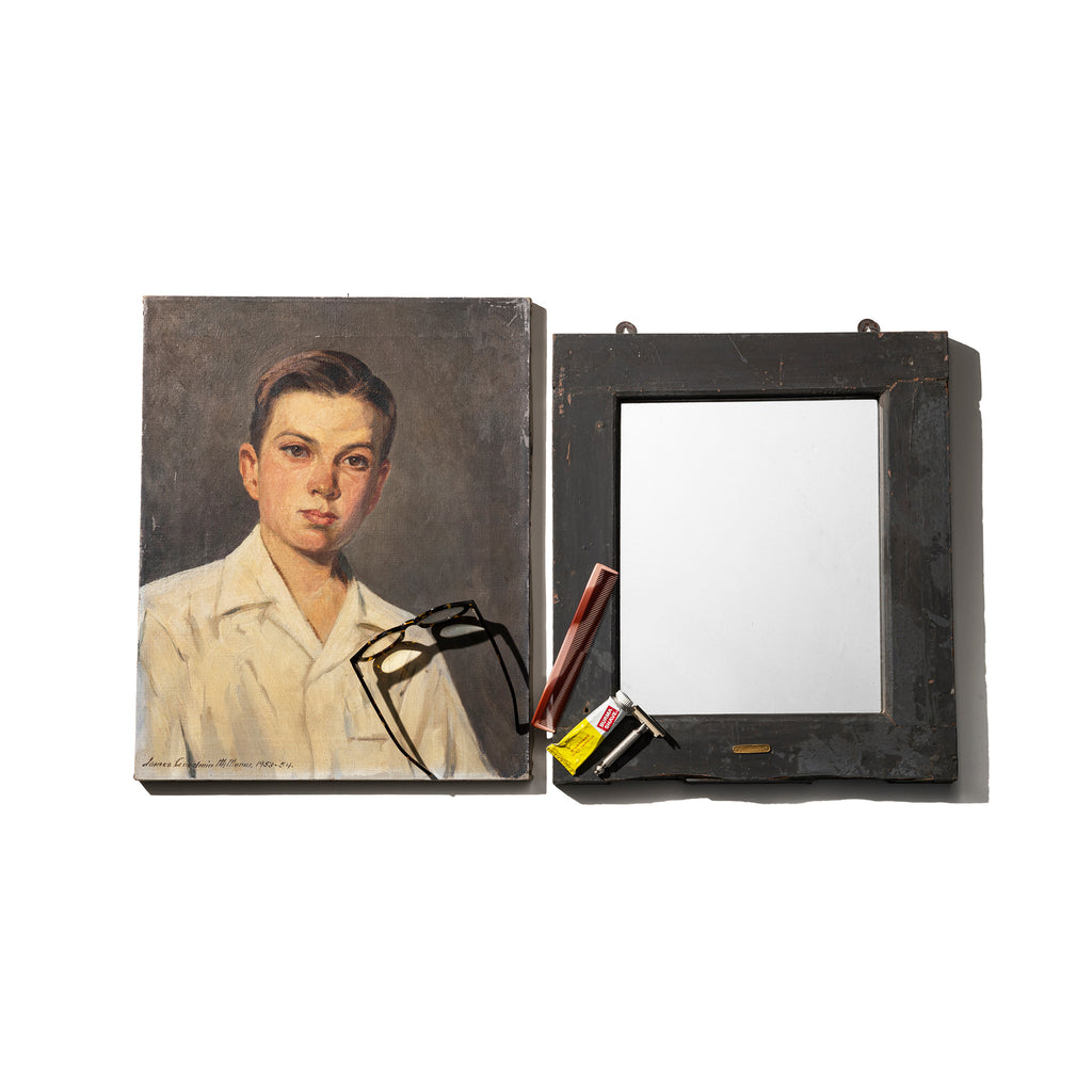 VINTAGE WINDOW MIRROR / Industrial Blue – PUEBCO ONLINE STORE