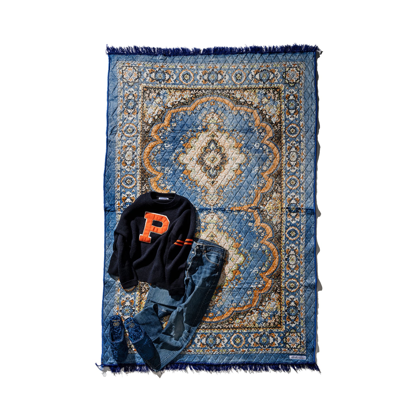 INDIAN FESTIVAL RUG / Blue – PUEBCO ONLINE STORE