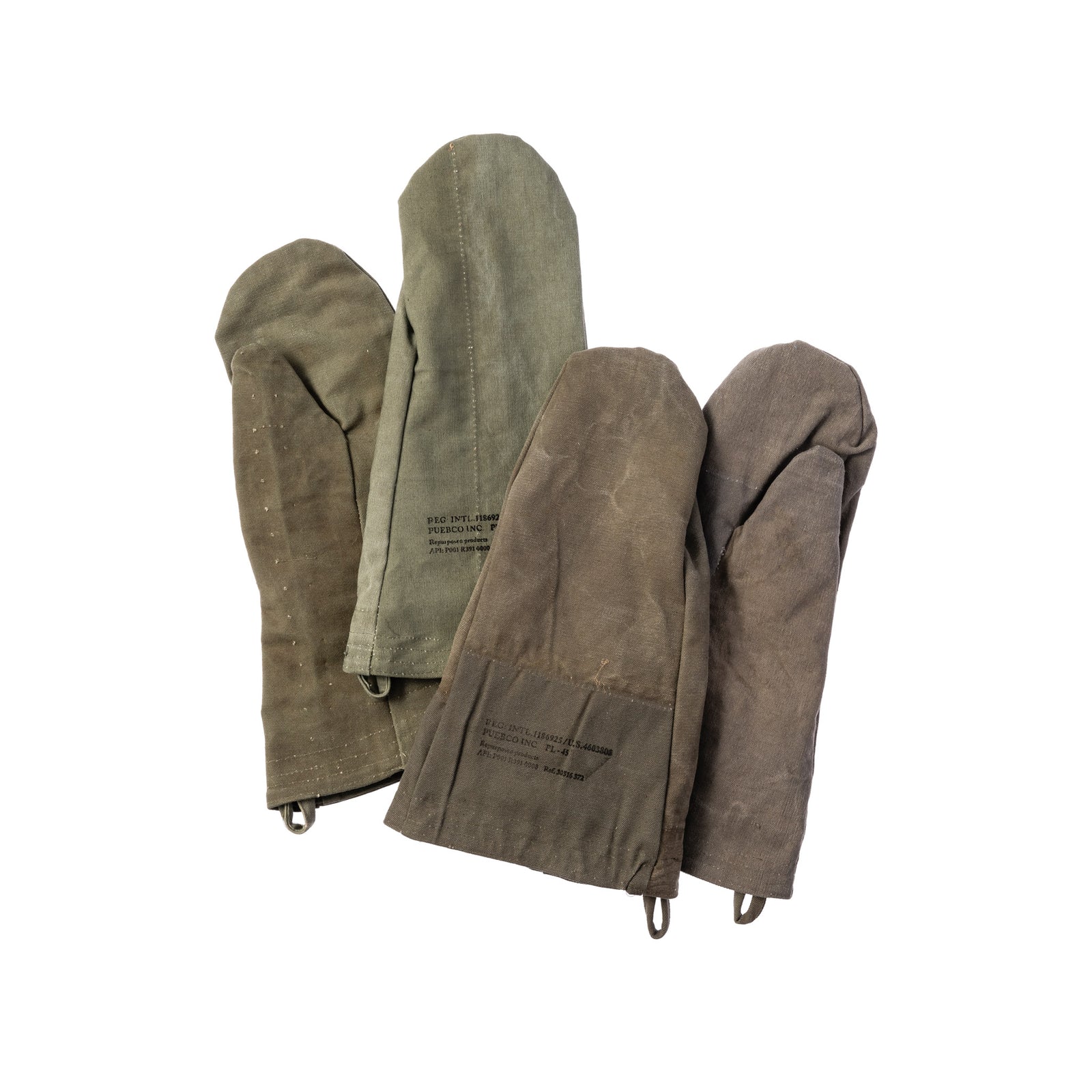 VINTAGE TENT FABRIC MITTENS – PUEBCO ONLINE STORE