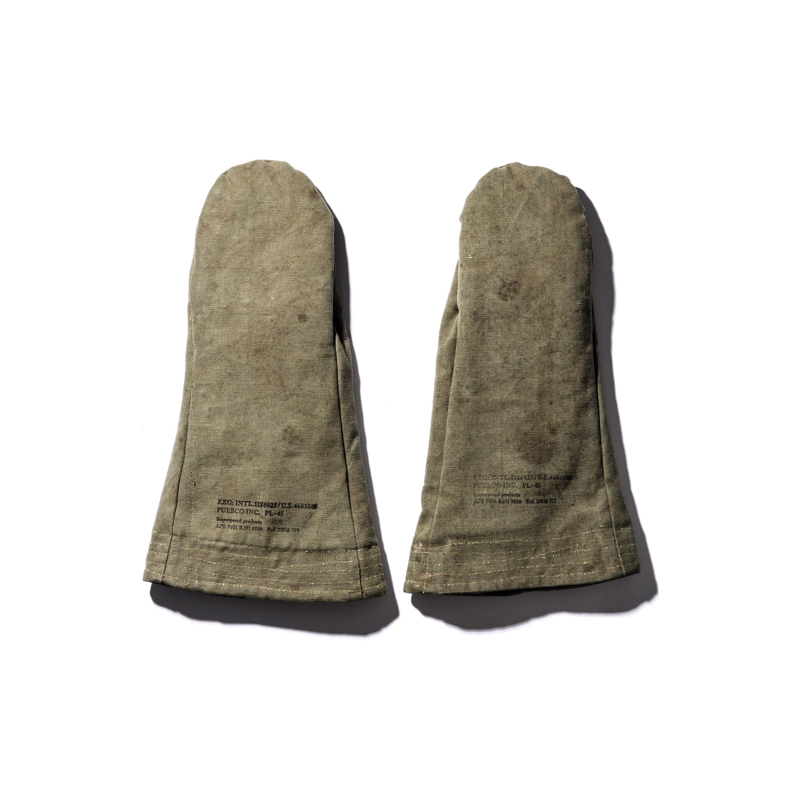 VINTAGE TENT FABRIC MITTENS – PUEBCO ONLINE STORE