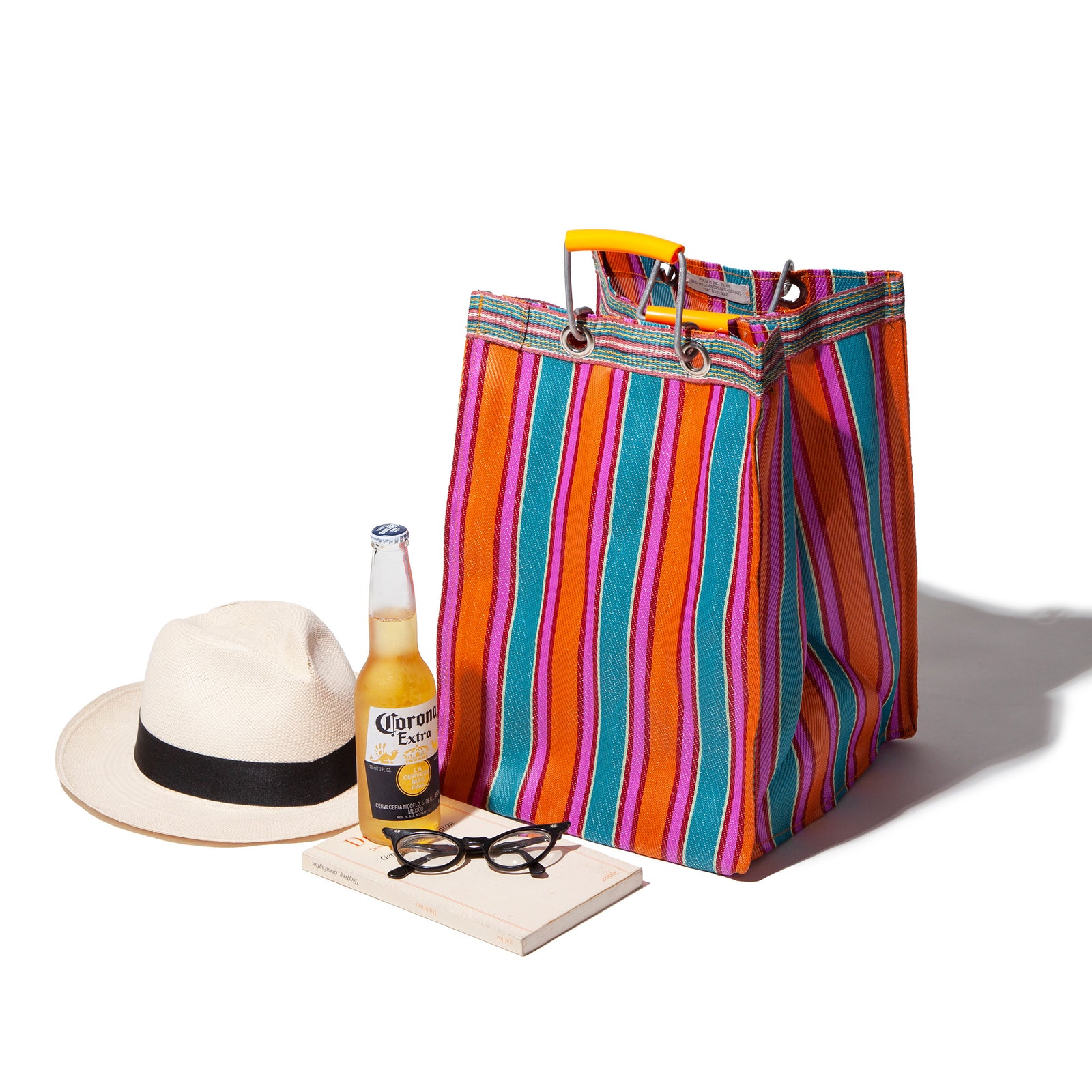 RECYCLED PLASTIC STRIPE BAG / Rectangle D26 – PUEBCO ONLINE STORE