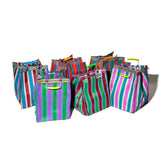 RECYCLED PLASTIC STRIPE BAG / Rectangle D26