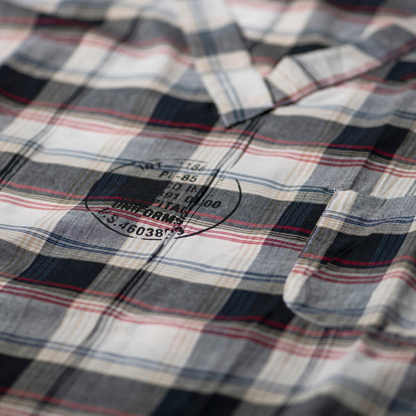 SUNDAY HOSPITAL SHIRT / Black Check